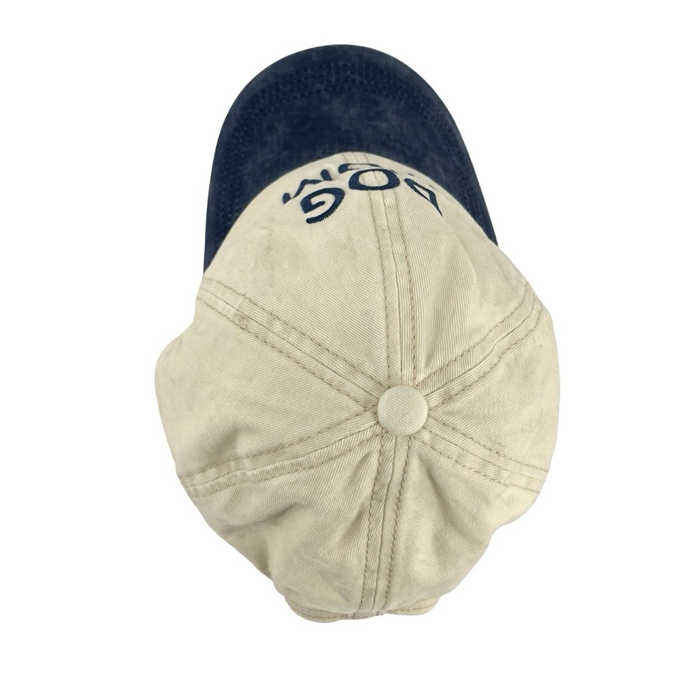 Dog Mom Hat Manhattan Hat Company Beige Blue Embroidered Strapback Dad Cap - Picture 5 of 7